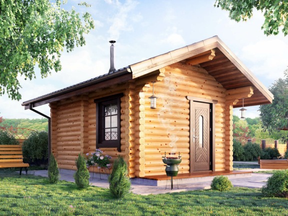 Бани из бревна, проектирование и сборка сруба - АЛМА WoodWork