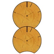 Лунный паз оцилиндрованного бревна