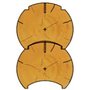 Профилированный (финский) паз оцилиндрованного бревна
